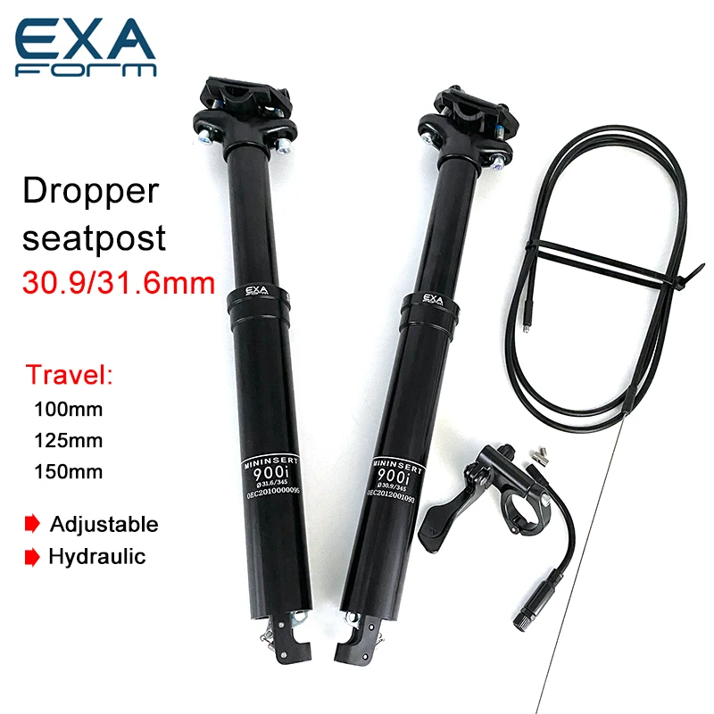 KS EXA Form 900I MTB Dropper Seatpost Adjustable Height Mountain Bike 30.9/31.6mm Cable Remote Hand Control Hydraulic Seat Tube