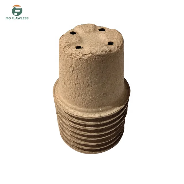 Biodegradable Green Life planter Paper pulp garden seed pot Greenhouse garden seed starter tray seed cup