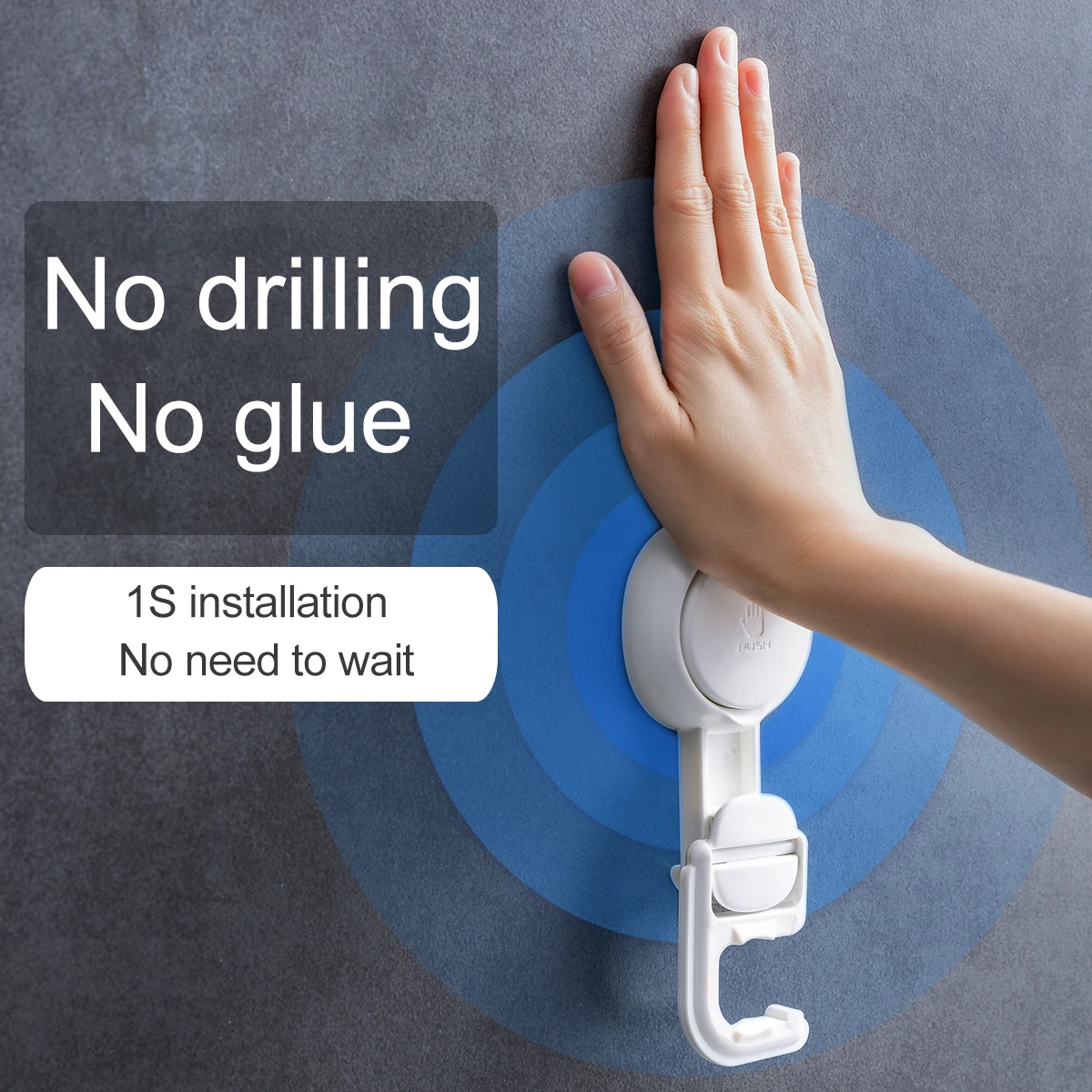 Многоразовый и съемный держатель для швабры с вакуумной