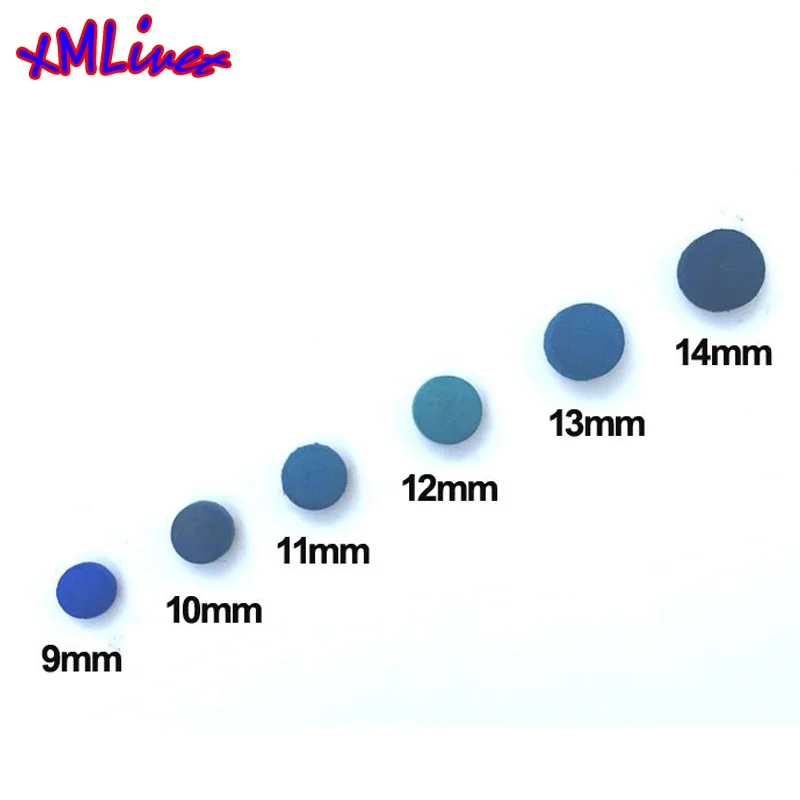 xmlivet very cheap 12/13/14mm billiard pool cue tips made in China ELK Master Leather tips billiard accessories wholesales