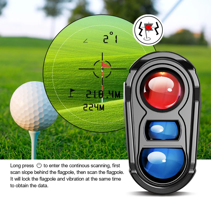 3M02 600m Nohawk Golf Long Distance Finder Watch for Hunt Monocular with Laser Range Finder Golf Rangefinder with Slope