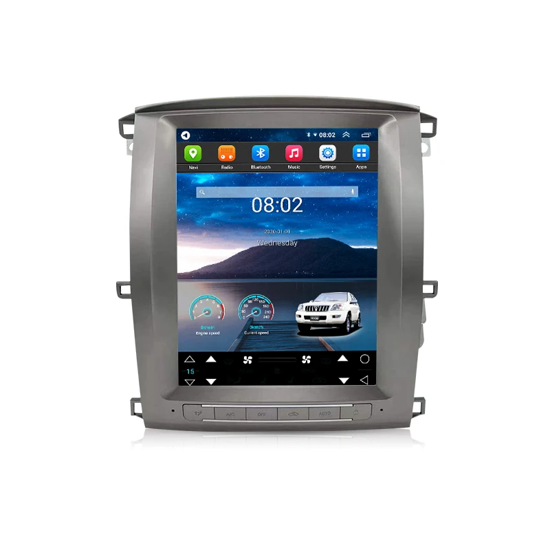 For Lexus LX470 For Toyota Land Cruiser LC100 2006-2011 Car Radio Player GPS Navigation Video Multimedia Android 13 Auto Carplay