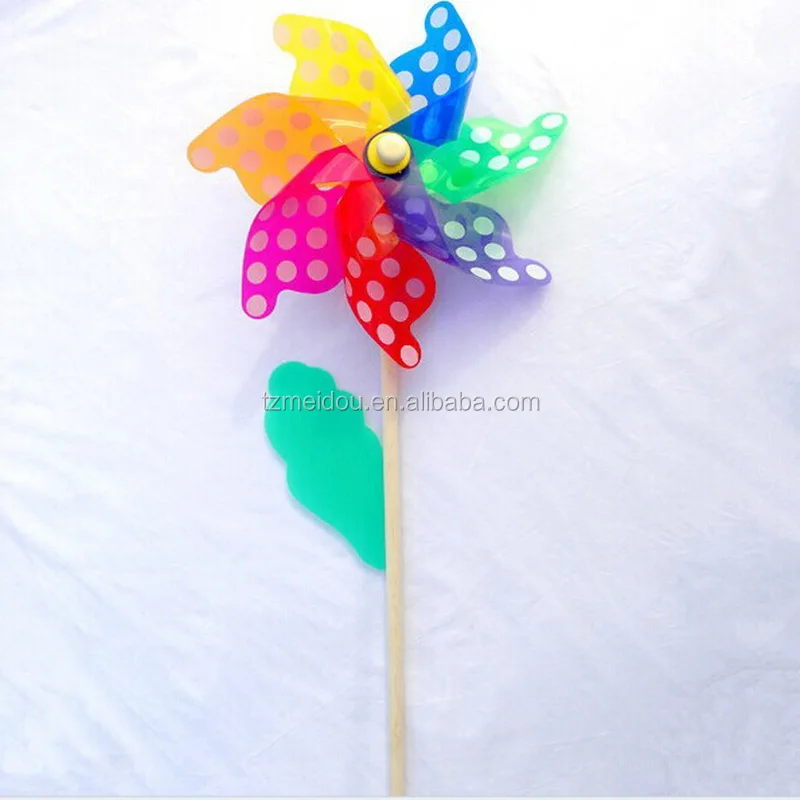 Supplier quality wind spinner pinwheel wooden windmill for kids toy