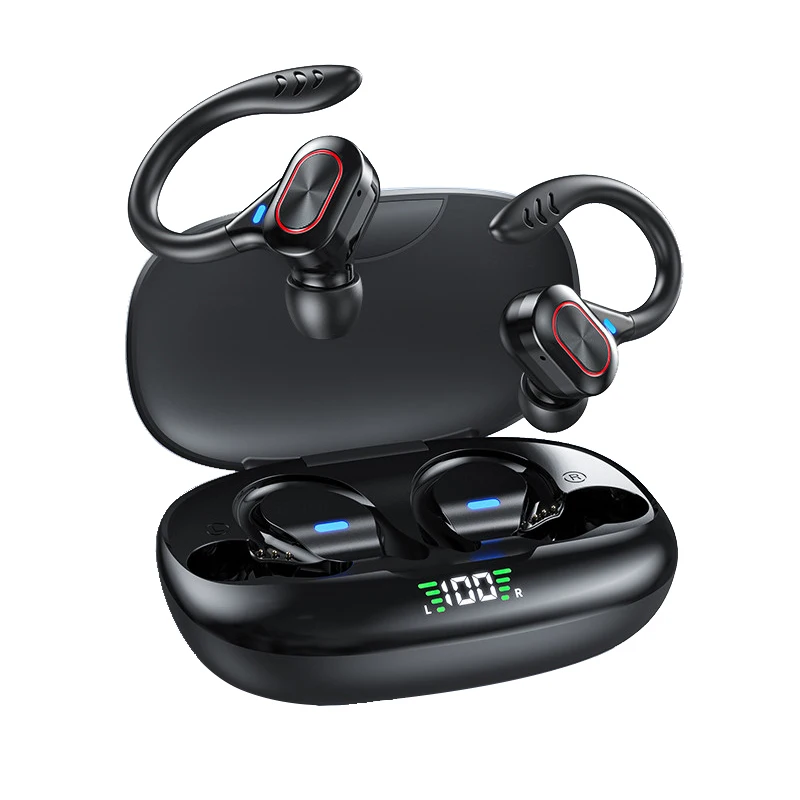 S730 Bluetooth 5.0 Headset TWS Wireless Earbuds Earphones HD Stereo Surround Sound Headphones Ear Hook Touch Control hearing aid