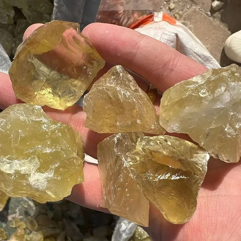 Wholesale Natural Stone Citrine Quartz Raw Stone Crystal Rough Stone For Healing