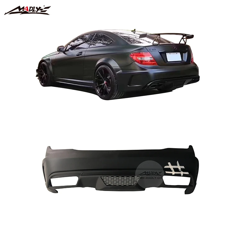  2010-2013 C Class W204 обвесы для Mercedes Benz купе 2-дверный C63 AMG черная серия PD стиль широкофюзеляжный