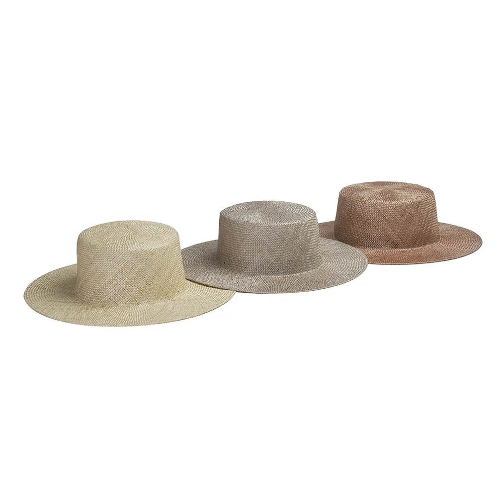 LS010 Sisal hat outdoor beach Panama Caps  Sisal  straw hat sun proof  tourism Sombrero Caps