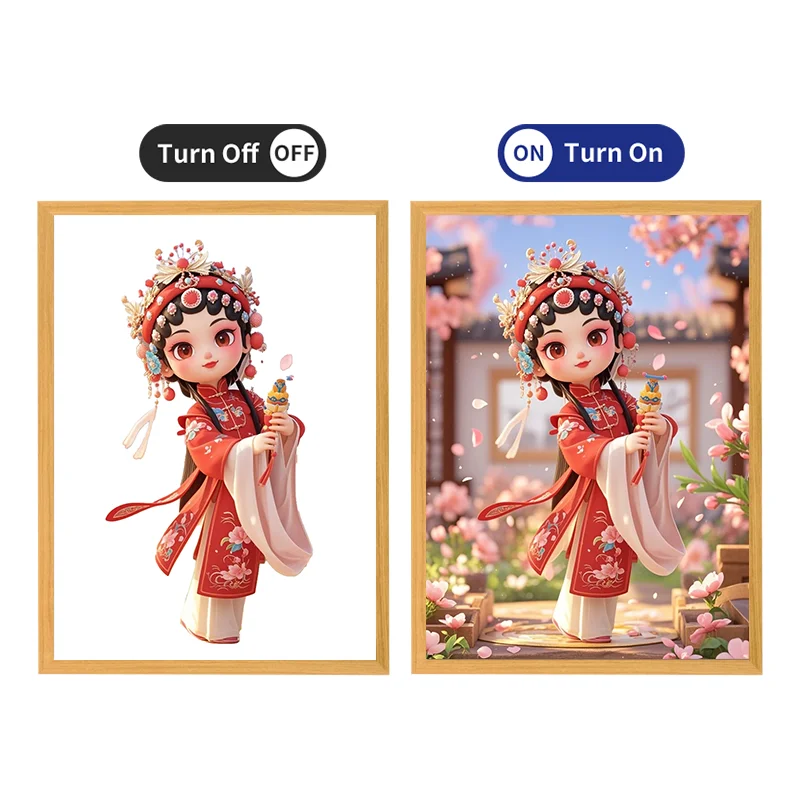 New 3D Peking Opera Characters Light Painting Desktop Decorations for Gifts