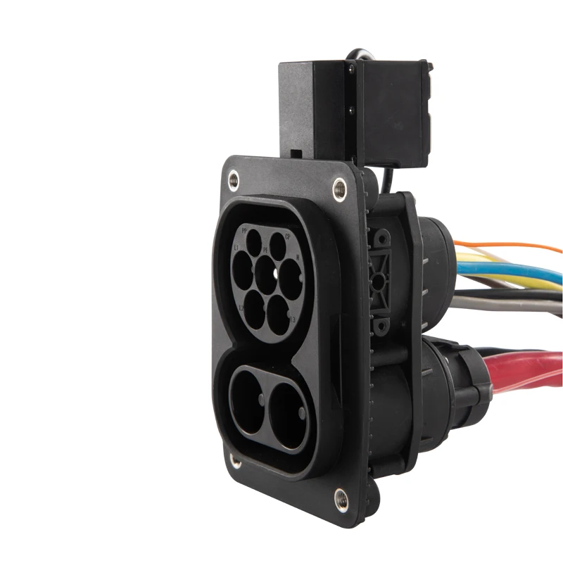 DC Male Socket WORKERSBEE Both DC 80A/125A/150A/200A AC 32A EV Charger CCS2 EV Inlet Charging Socket with CE Certification
