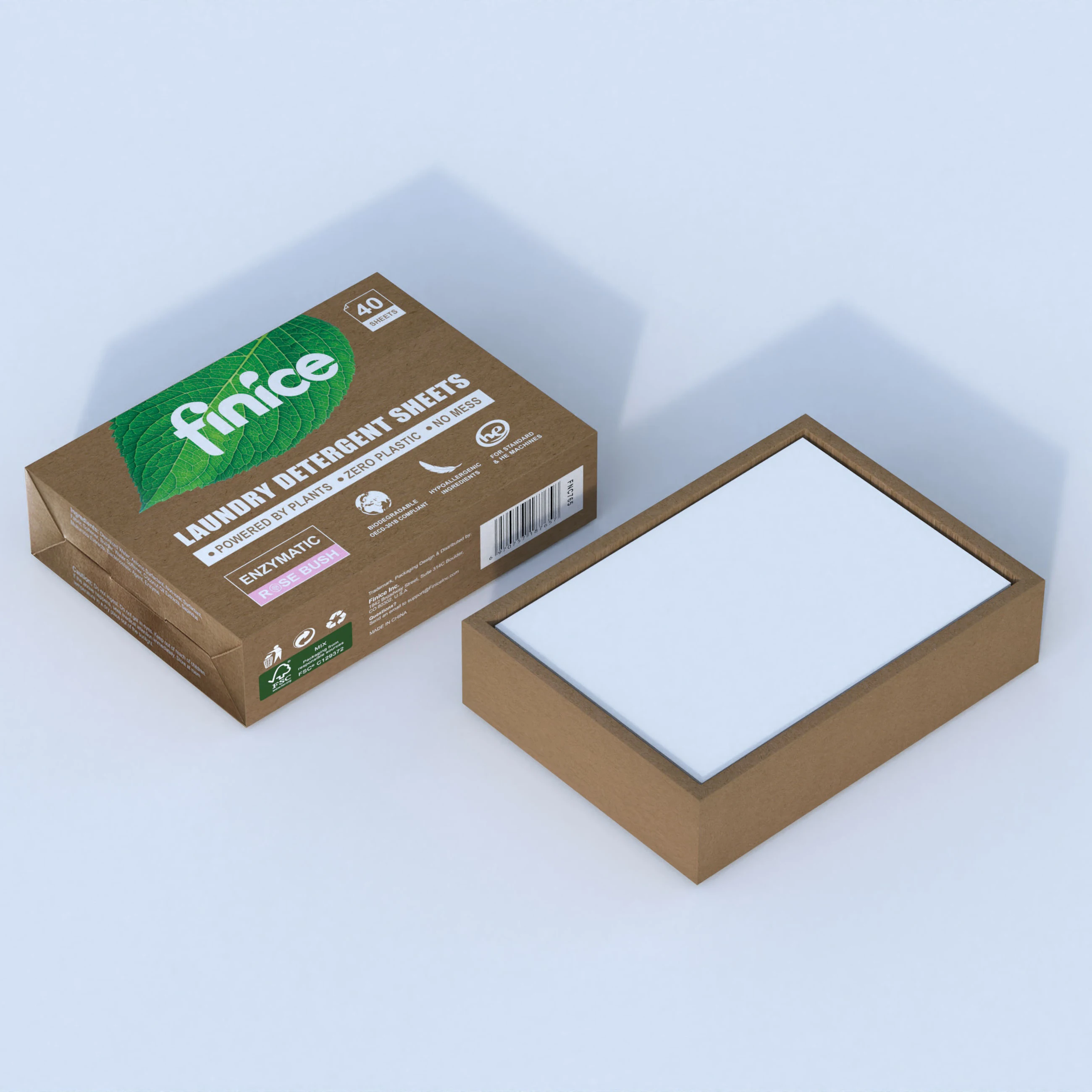 finice biodegradable Washing Soap Paper strip laundry detergent sheet custom