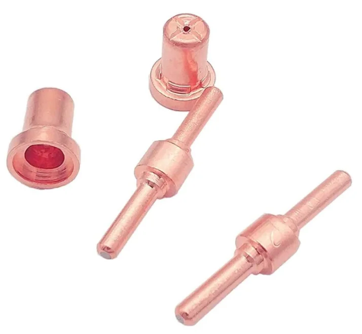 Plasma Cutting Consumable 40pcs PT31 LG40 Tip Nozzle Electrode Extended Shroud Shield Cup Kit