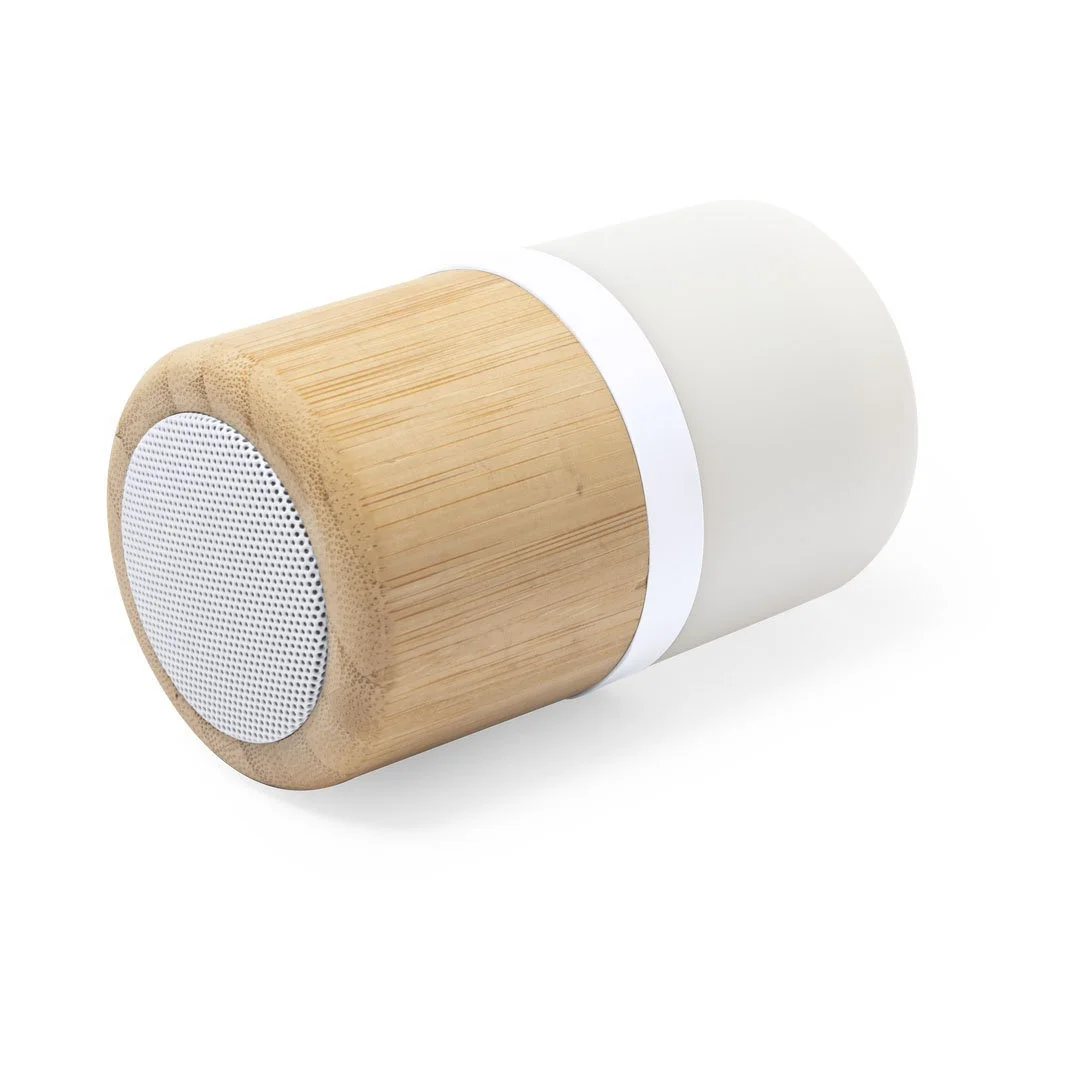 
Colorful led light luminous wooden bluetooth sound home mini wood acoustic nightlight Bt Loud Bamboo lamp and speaker 