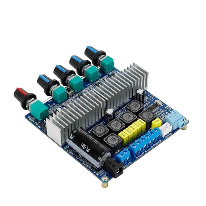 TPA3116 Bluetooth 5.0 High Power 2.1 Overweight Subwoofer Digital Power Amplifier Board 12-24V Finished Board
