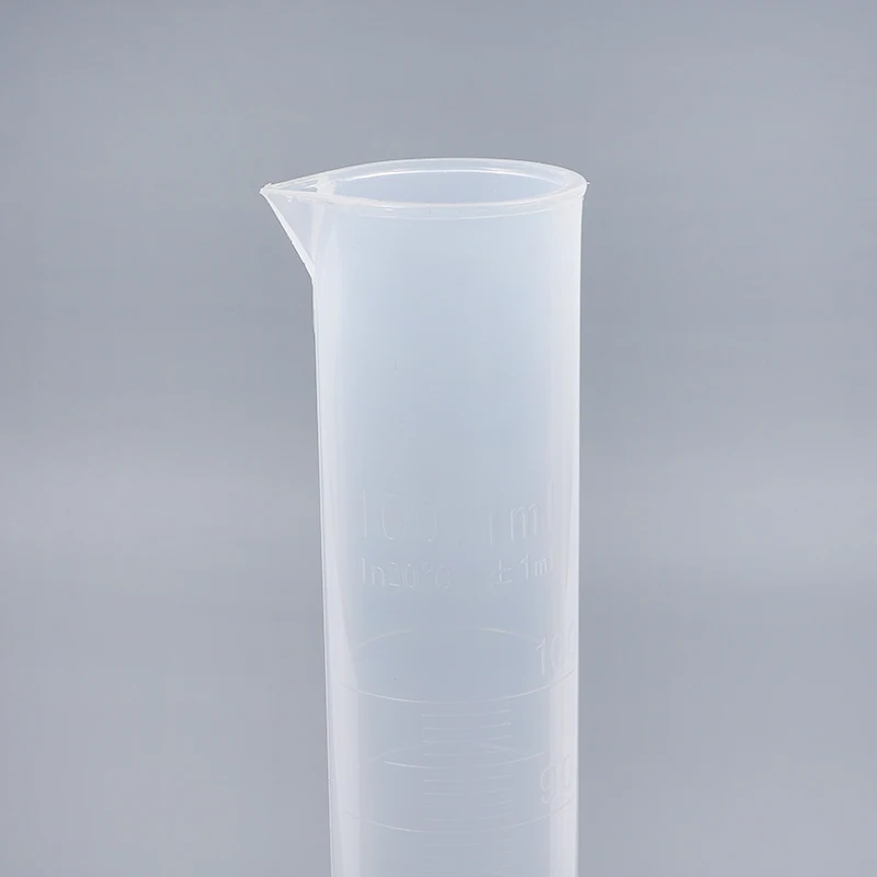 Laboratory cup plastic graduated 100ml 250ml measuring cylinder glass biology