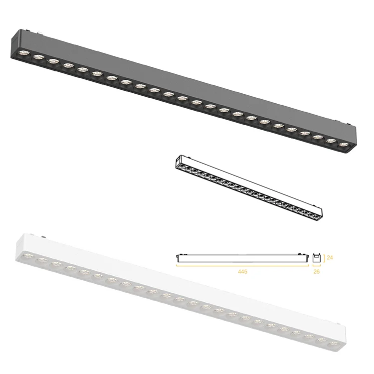 Cob spotlight housing New Designer Recessed Indoor Lighting 3000k 3500k 4000k 5000k 6000k Dc48v Commercial Home Linear Dimmable