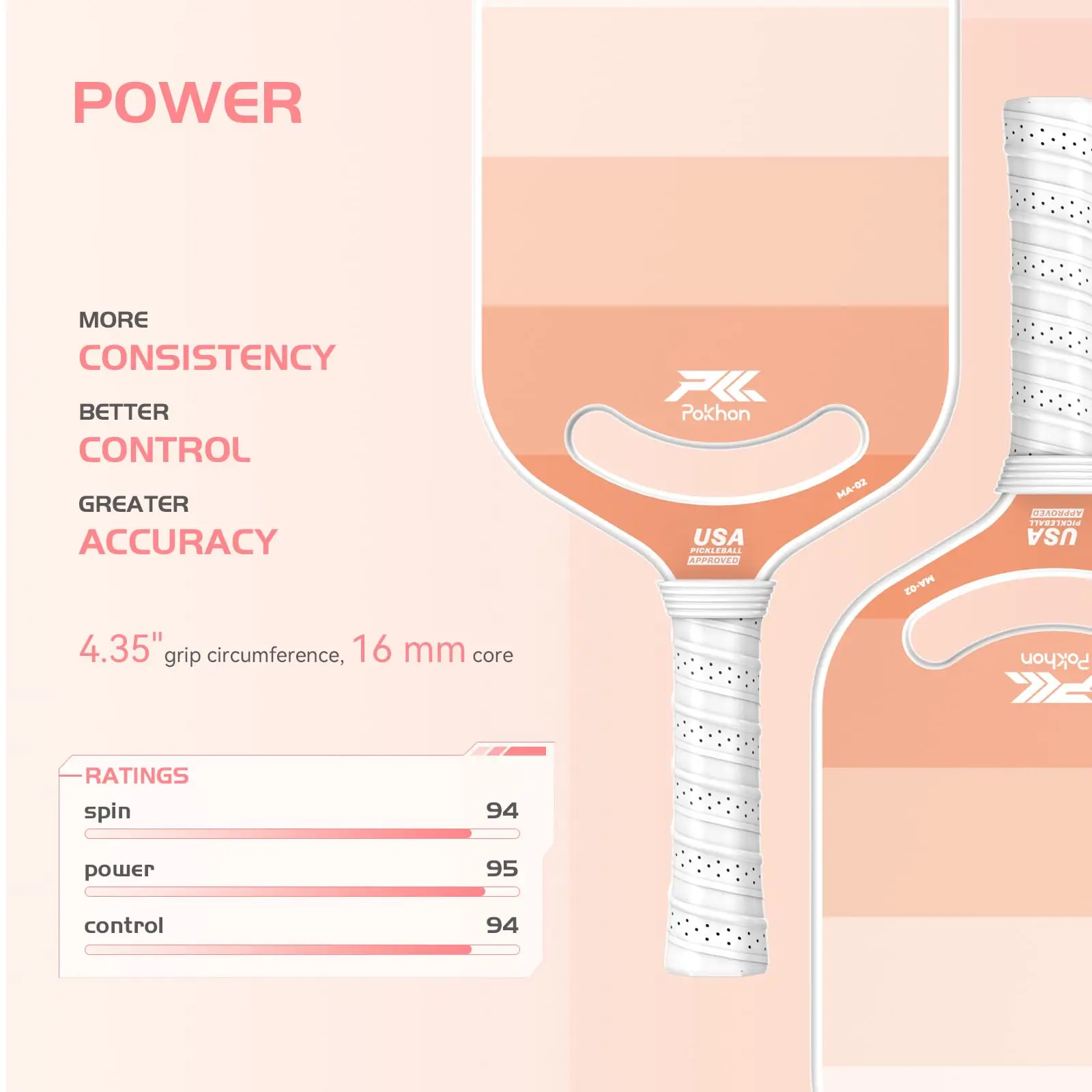 Wholesale Stable Comfortable Artificial Leather PP Grip Honeycomb Core Pick Paddle 16mm T300 Original Carbon Fiber Pick Paddle