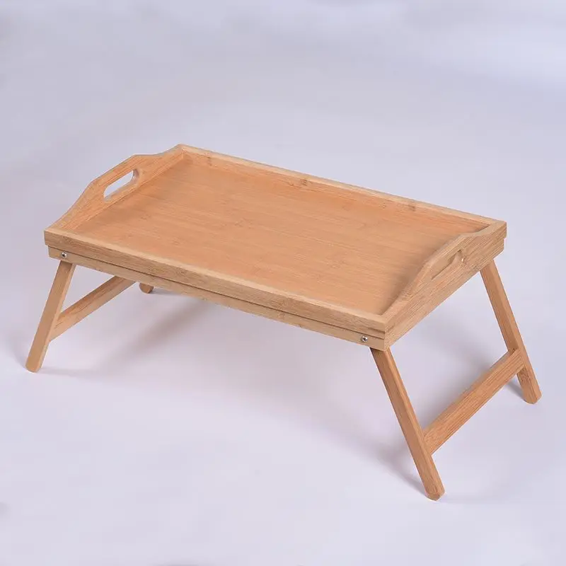 Wholesale Customization Bedroom Folding Laptop  Bamboo Desk  Dormitory  Study Wooden Desk