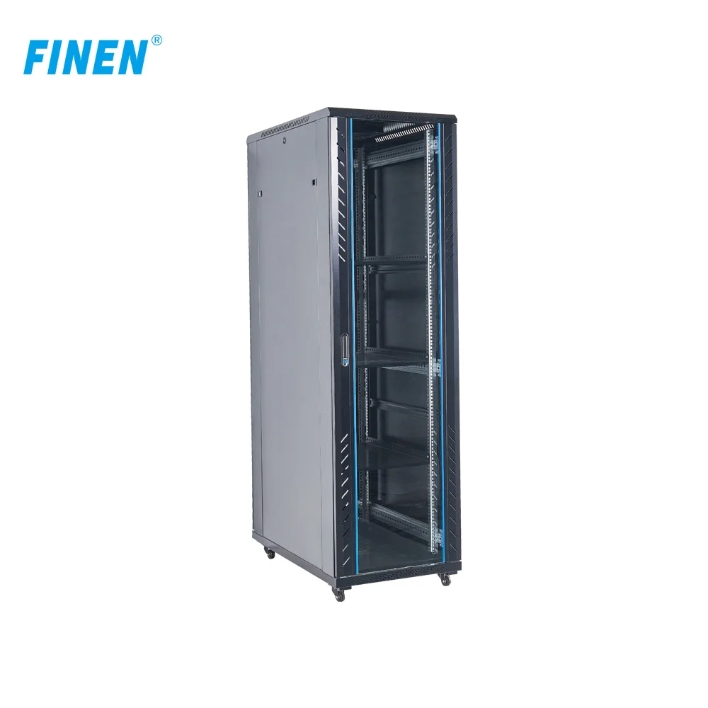 FINEN 600mm*1000mm*42U Adjustable Network Data Center Servers and Workstations 42U Rack Server Cabinet