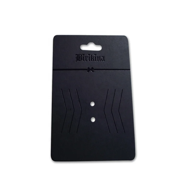 Изготовленные на заказ печатные серьги, ювелирные изделия, бумажные заголовочные карты с вашим собственным логотипом