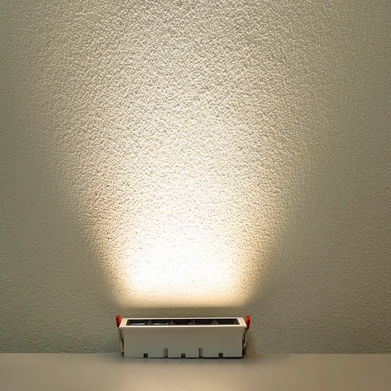 cheap price DOB recessed laser blade led light white black Strip shaped LED spotlight 5W 10W 15W 165-265V linear led spot light