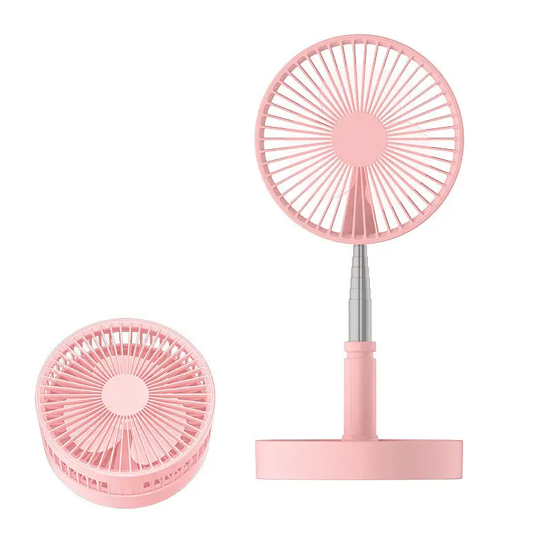 Adjustable Desktop Cooling Floor Folding Telescopic Table Fan 7200mah Kc Battery Usb Rechargeable Air Cooling Standing Fans