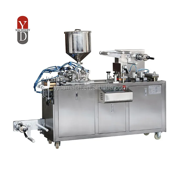 DPP-80 Mini Type Automatic Blister Packing Machine Forming Filling Sealing Machine for Butter Honey Jam Sauce Chocolate