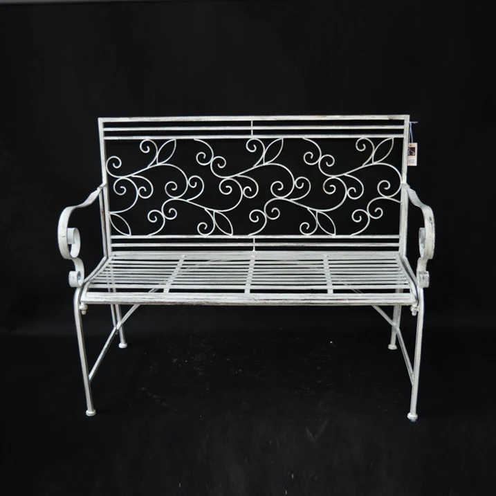 Antique Cast Iron Garden Outdoor Furniture Chair Metal Outdoor Bench  Garden Decoration