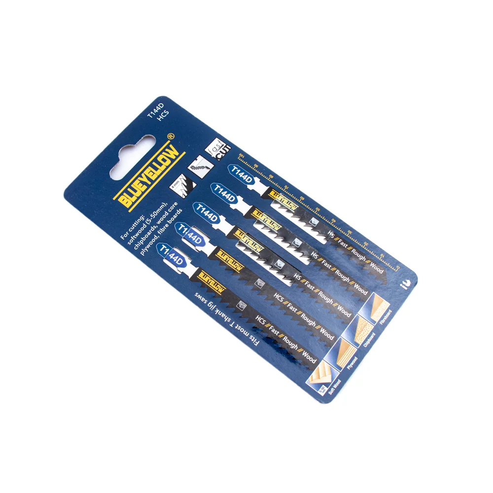 T144D T Shank Jigsaw Blades Set for Wood PVC, Acrylic and Plastic Work for Straight Lines