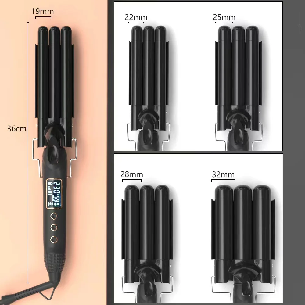 Hair Styling Tools 5 in 1 Interchangeable Curling Iron Hair Straightener Brush Rotating Ceramic Hair Curler Automatic