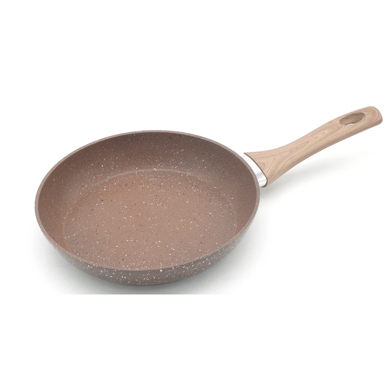 Marble Nonstick Frying Pan with Heat Resistant Bakelite Handle Granite Induction Egg Skillet Dishwasher Safe