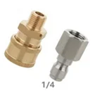 4500PSI G3/8  High Pressure Car Washing Cleaning Washer Swivel Connector, BSP Anti-Twist Hose Stainless Steel Fitting