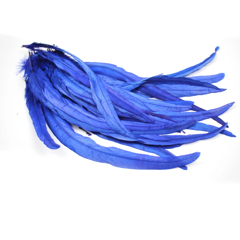 Hot Sale High Quality Dyed Rooster Tail Feather Plumas de Gallo
