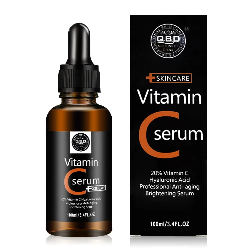 2021 Custom Logo Natural Vitamin C Serum For Skin Hyaluronic Acid Nourishing Moisturizing Whitening Skin Care  Face Serum