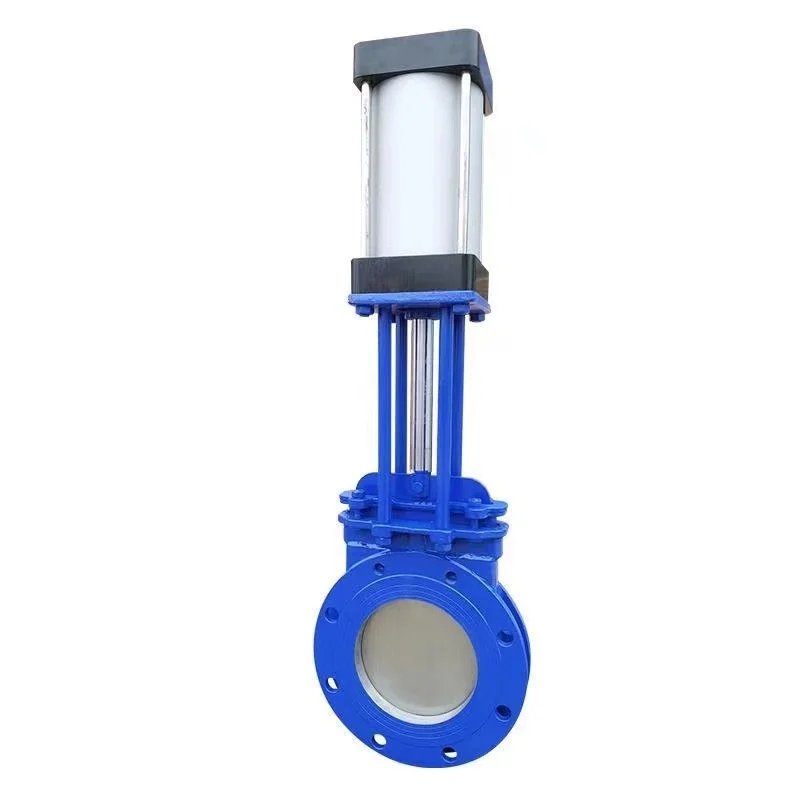 PN10  WCB  Flange end Pneumatic Knife Gate Valve