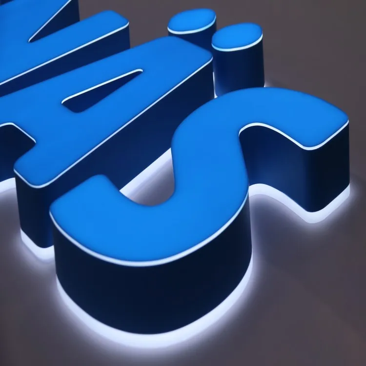 Custom Logo Sign Outdoor 3d Letter led 12v Front And Back Lit Channel Letters Convenience Store Sign enseigne lumineuse logo