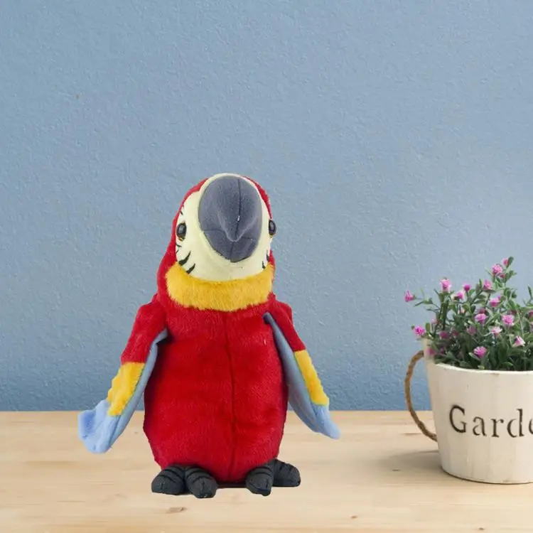 
Learn to talk parrot electric plush toy fan wings repeat learning tongue change voice recording parrot doll 