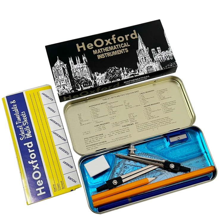 Factory Hot selling classic mathematical set 13pcs mathematic geometry set