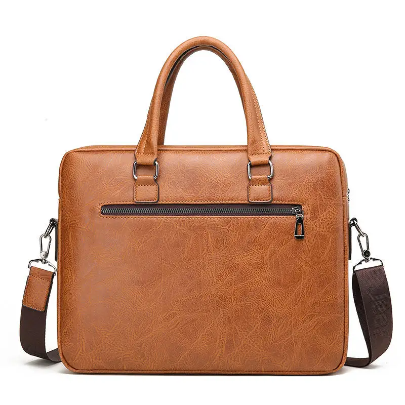 2024 Hot-selling Office Single Shoulder Cross Bag PU Leather Briefcase Business Bag for Man