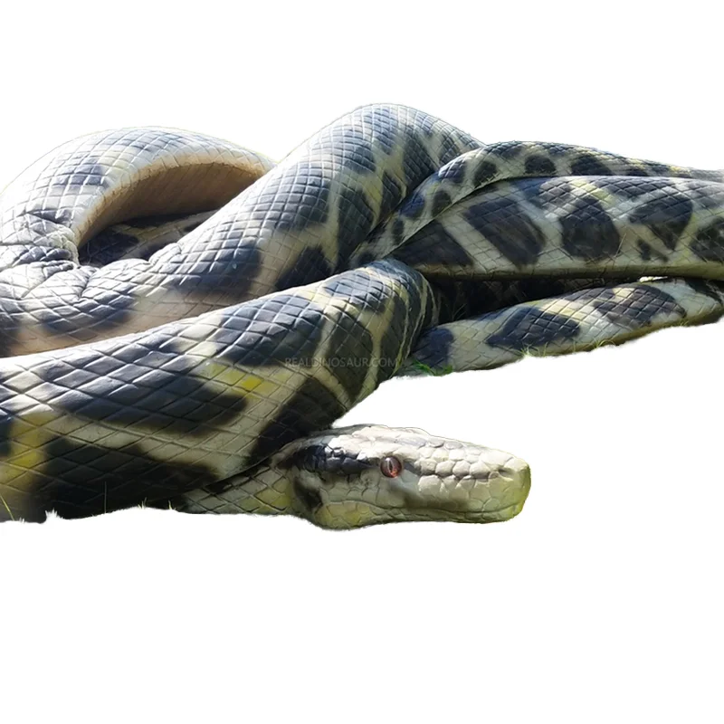 unique real animatronic snake animal model  life size snake animation products electric snake animals a control remoto