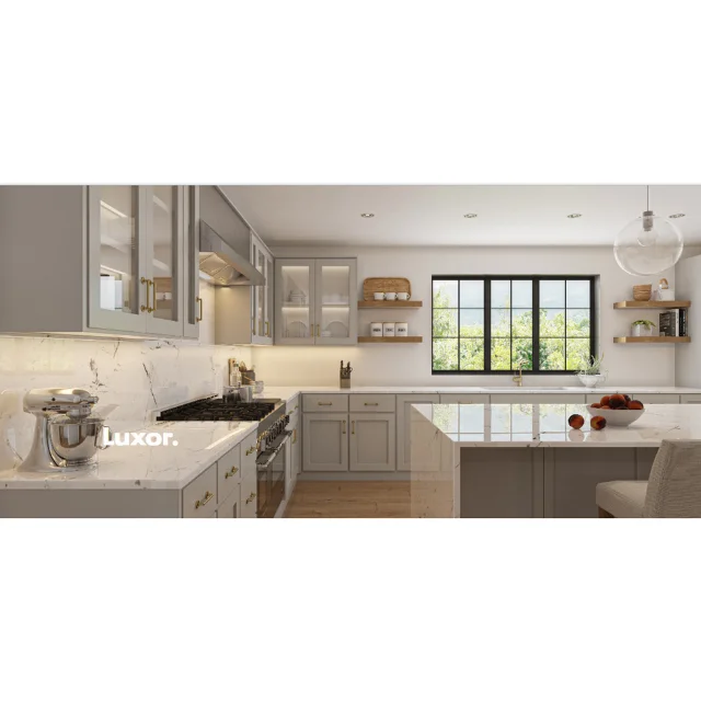 L Shaped Modern Kitchen Cabinets Set Kitchen Cabinets For Home Kitchen Solid Wood Luxury Packed In Box Vietnam Manufacturer