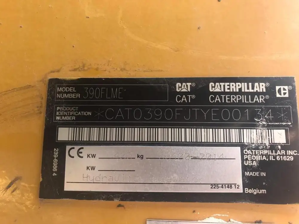 
Used Caterpillar 390F 2014 Excavator 