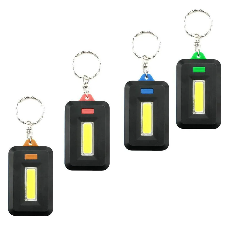 Promotional Gift Lamp AAA Battery Portable Pocket EDC Mini COB Keychain Torch Light Flashlight