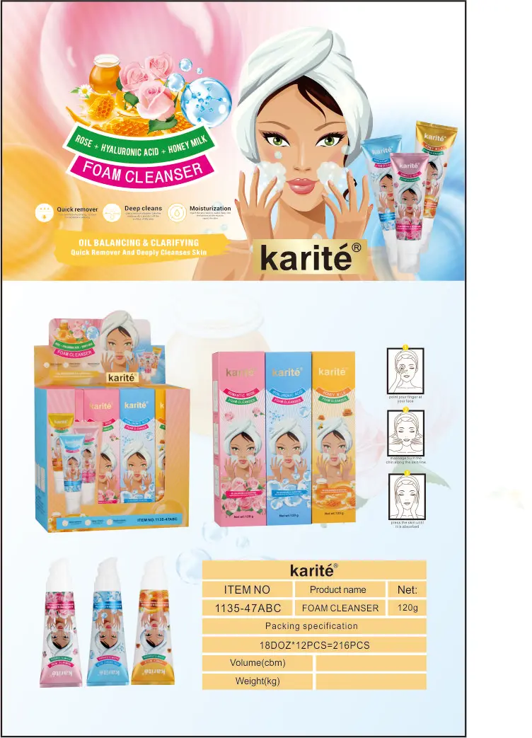 Private Label Acne Foaming Cream Vegan Green Tea Foam Cleanser Hip Seed Foaming Facial Cleanser