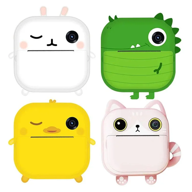 YEAH 2.4inch Children Instant Printer Camara Photo Video MINI Dual Lens Thermal Print Digital Kids Camera for Boy Gift Toy Gift