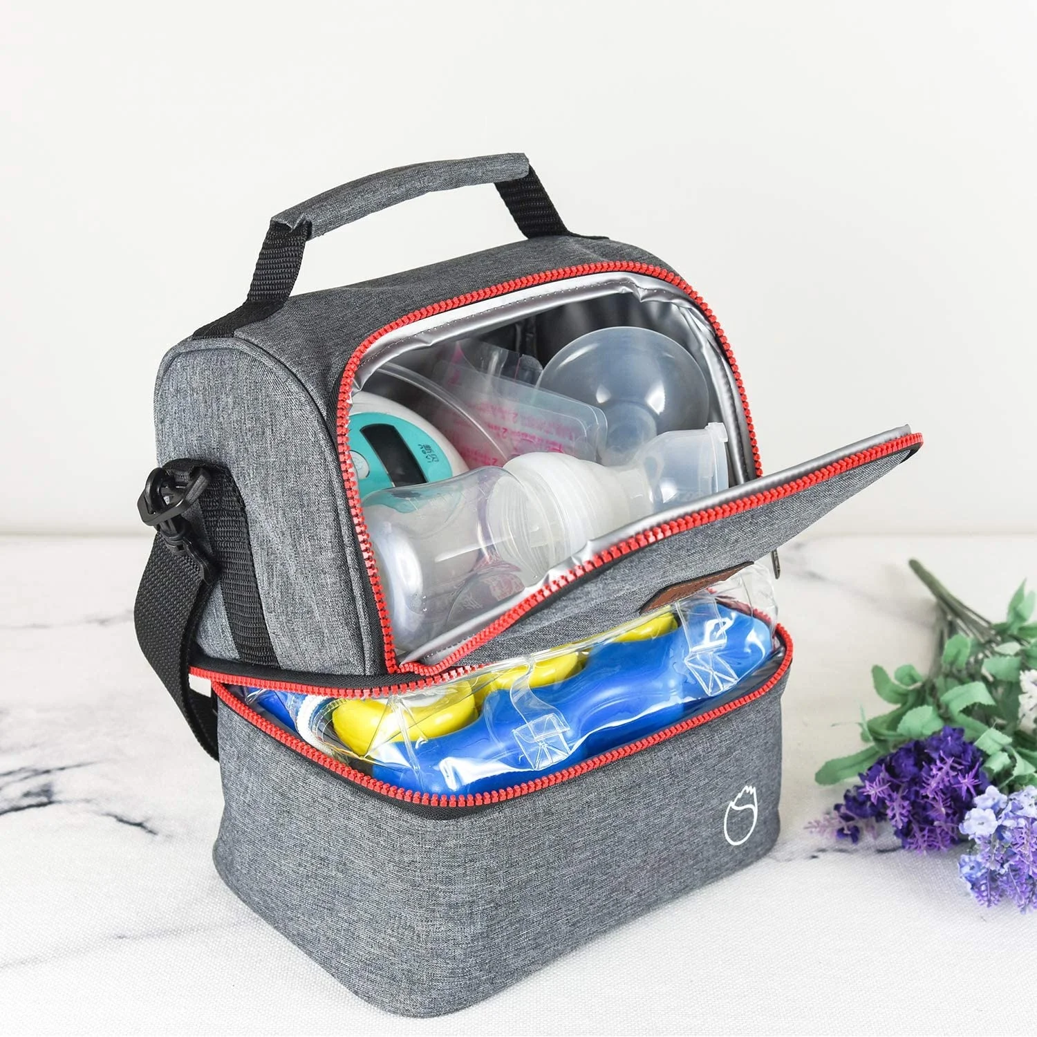 Nursing Mon Insulated Baby Bottle Breast Milk Cooler Tote Bag