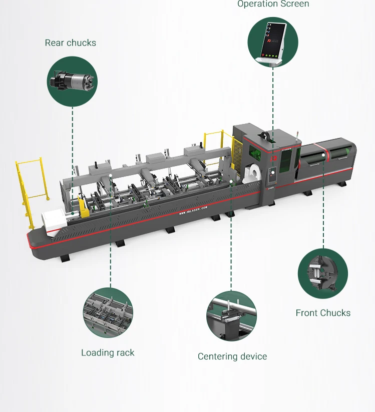 China suppliers automatic stainless steel pipe laser cutting machine 6000w fiber laser cutting machine for metal pipe tube