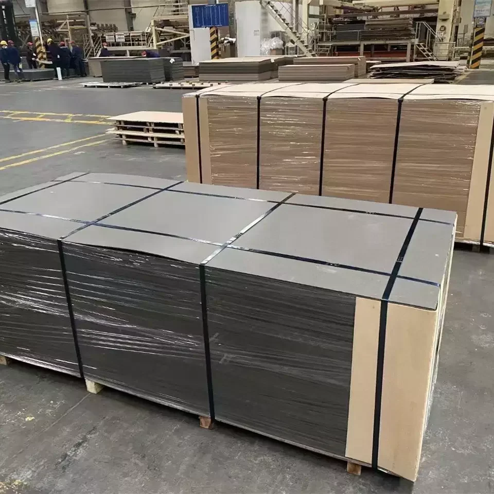 Водонепроницаемые панели FR Black MDF 12 мм ASTM E84 класс a 18 6 Современный внутренний E1 черный HDF водостойкий