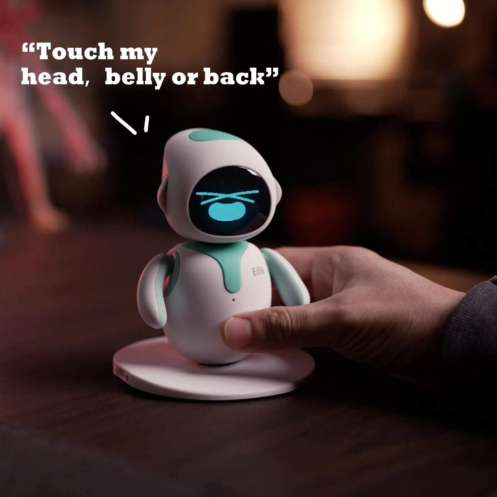 Original Eilik Smart Robot Electronic Automation Ai Robot Emotional Interaction Vocal Multiple Mode Cute Blue and Pink Gift