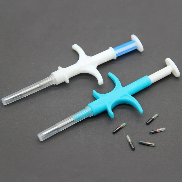 RFID Animal Pet Information Identification Microchip 2.12 * 12mm Animal Management RFID Glass Tag