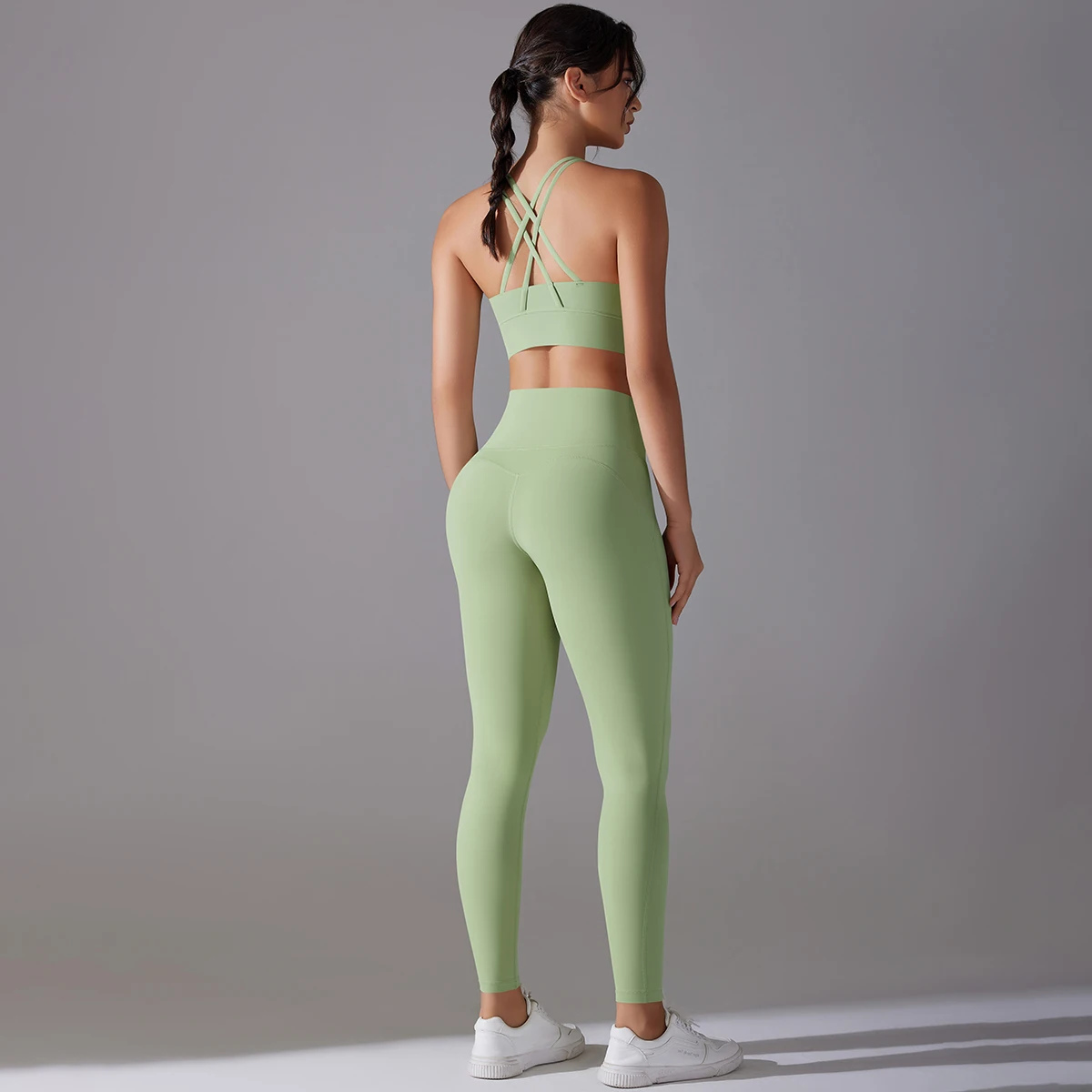 Seamless Yoga Set for women Fitness Sports Gym Clothing Women Gym Yoga Set Workout Sets Yoga Top And Sportswear Suit